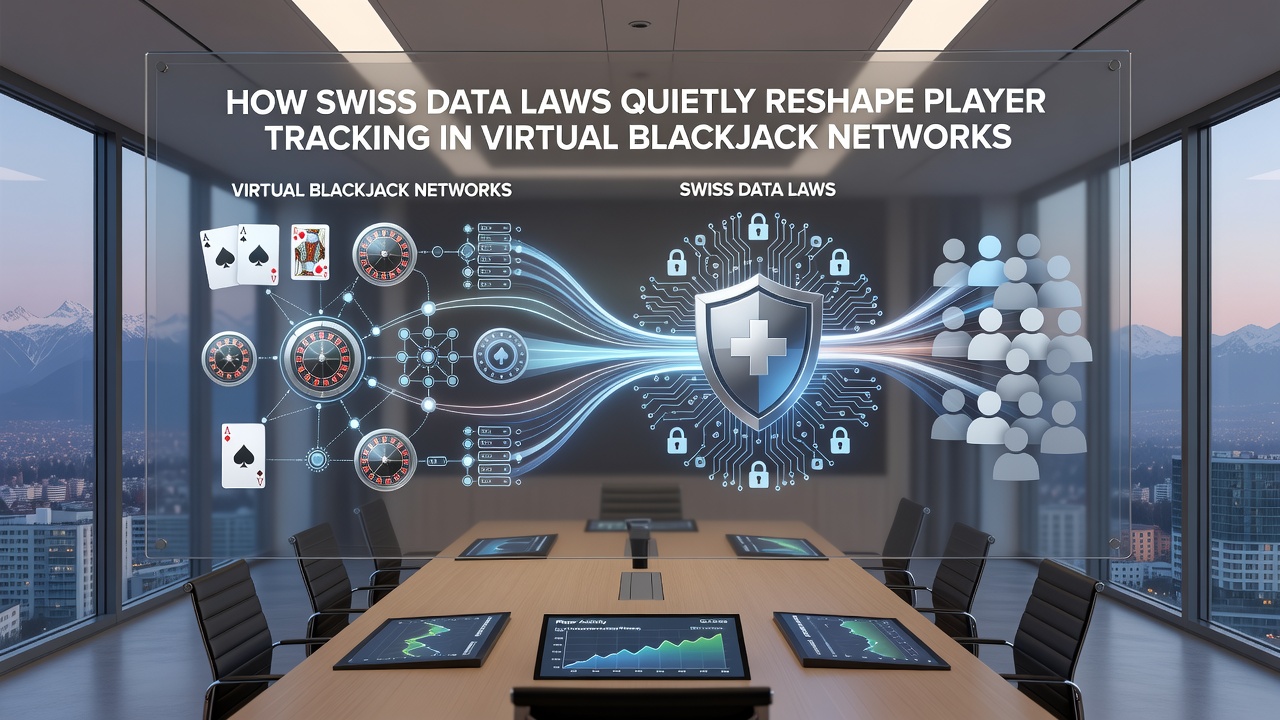Network diagram illustrating tokenized data paths in Swiss-regulated virtual blackjack systems